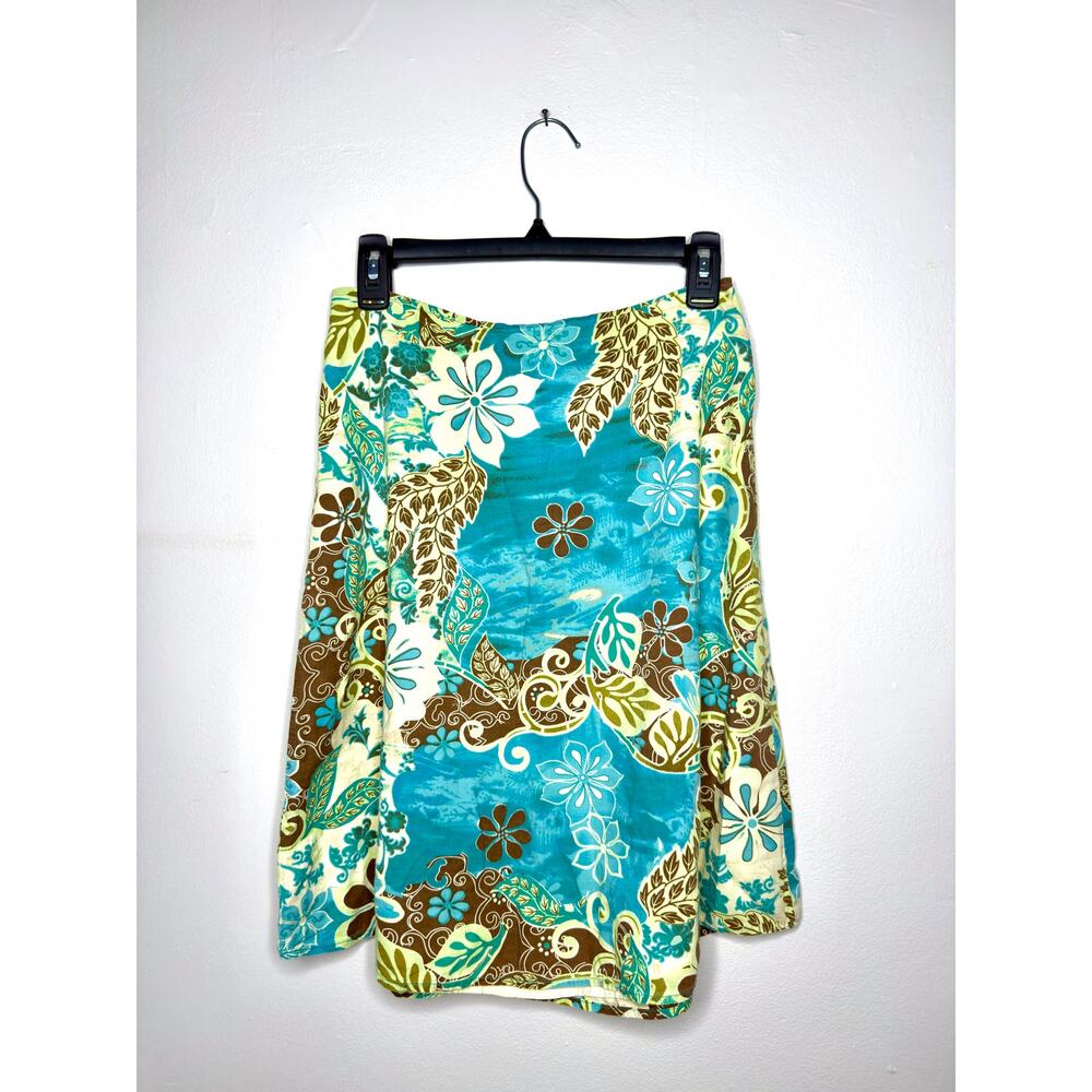 Vintage St. John's Bay Island Girl Midi Skirt